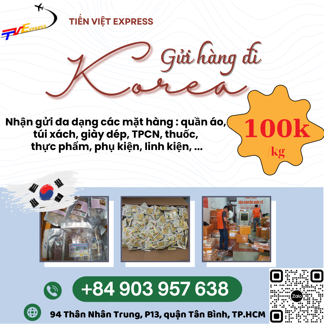 Gửi hàng đi Hàn Quốc